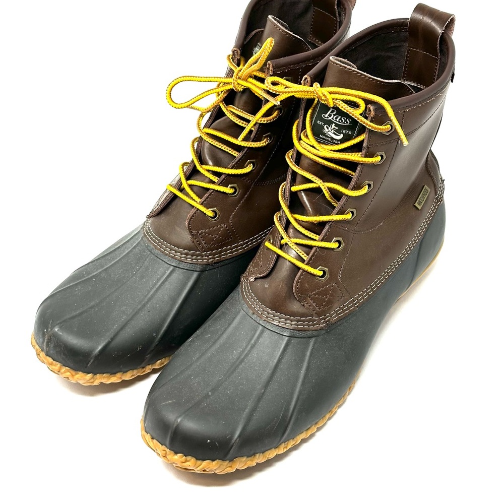 Bass Men's Brown and Black Duck Boots